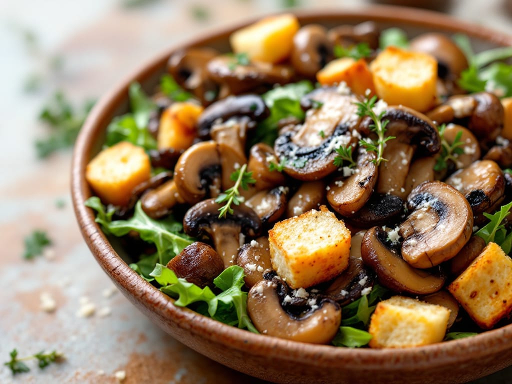 Warm Mushroom Salad